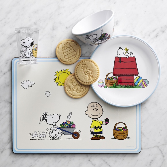 Peanuts Kids Melamine 3pc Dinnerware Set - New in Box - Picture 3 of 3